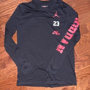 Air Jordan Black youth long sleeve Nike